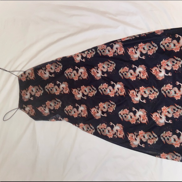 twik Dragon Pattern Mesh Dress - Picture 2 of 3